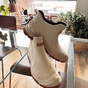 Water proof Cream Ankle work Boots